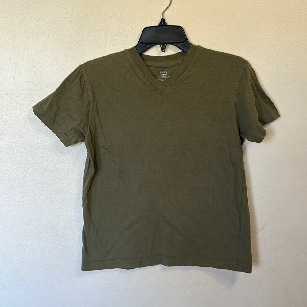 Army green T-shirt